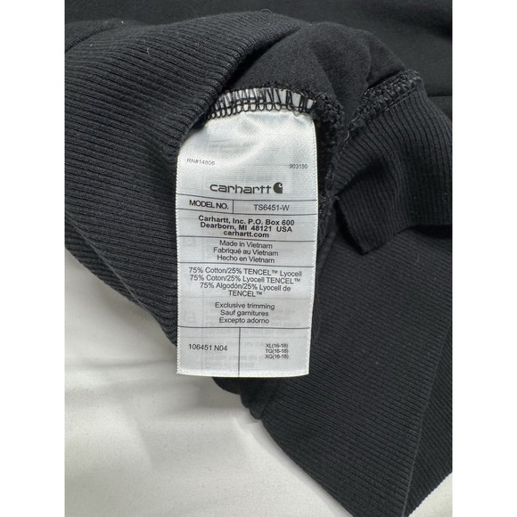 Carhartt Tencel Fiber Series Relaxed Fit 1/4 Zip Pullover Womens Size XL - Picture 4 of 8